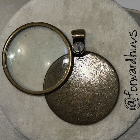 Bundle Sale 3 for $15 | Magnifying Glass Pendant for Chain (No Chain Included) - Picture 5 of 10